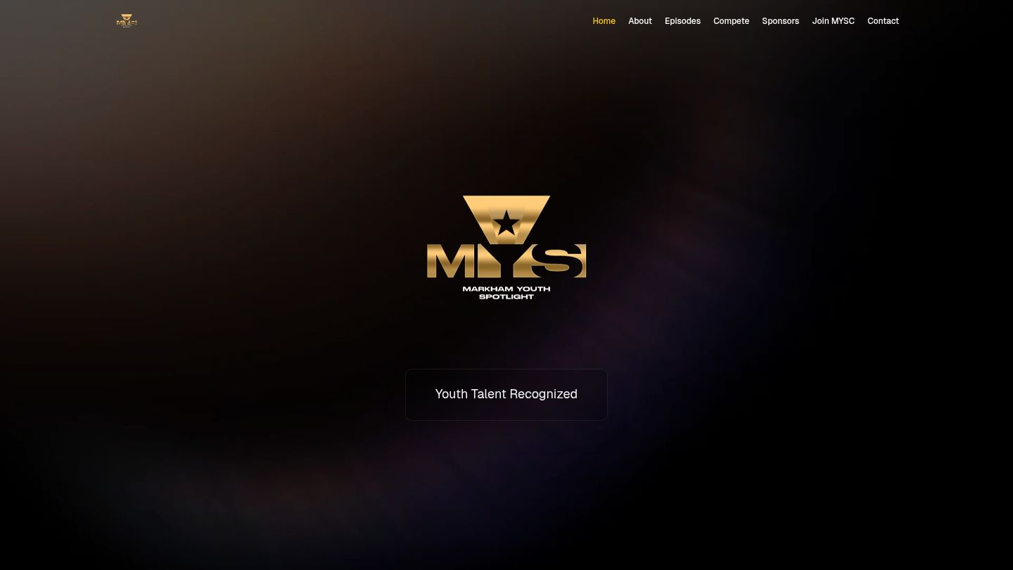 MYSC website screenshot